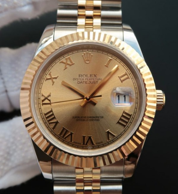 Rolex Date Just II 126333 YG Dial SS/YG Bracelet A2824