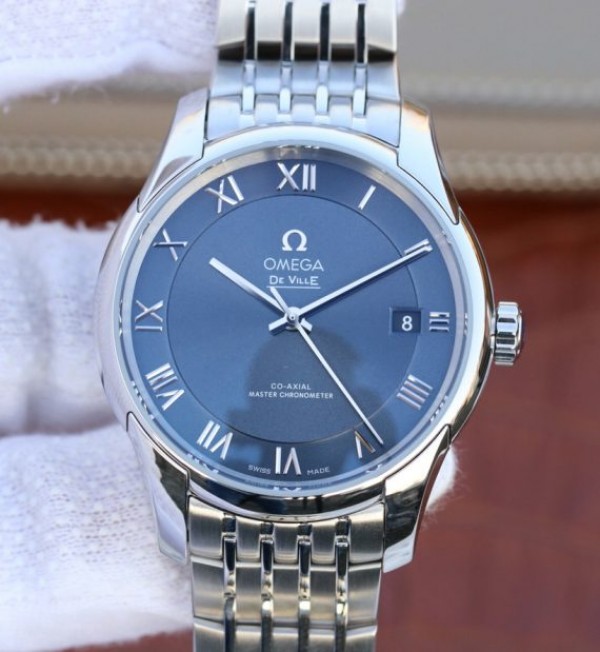 Omega V6 De Ville 41mm SS Blue Dial SS Bracelet A8900