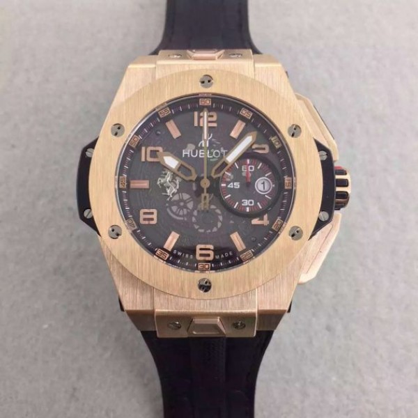 Hublot Big Bang Ferrari Limited Edition RG Black Dial Black Rubber Strap A7753