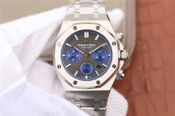 Audemars Piguet Royal Oak Chronograph SS JHF Gray/Blue Dial SS Bracelet A7750