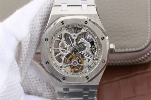 Audemars Piguet Royal Oak Tourbillon Extra-Thin Openworked SS Skeleton Dial SS Bracelet