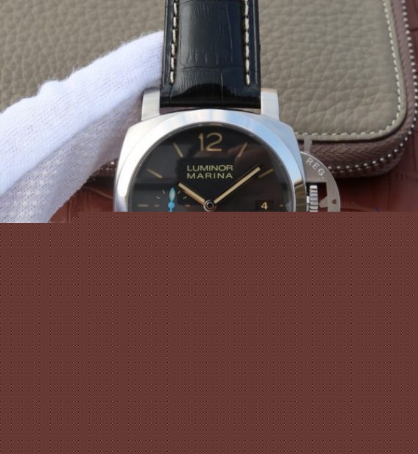 Panerai ZF PAM1392 Black Dial Black Leather Strap P9010