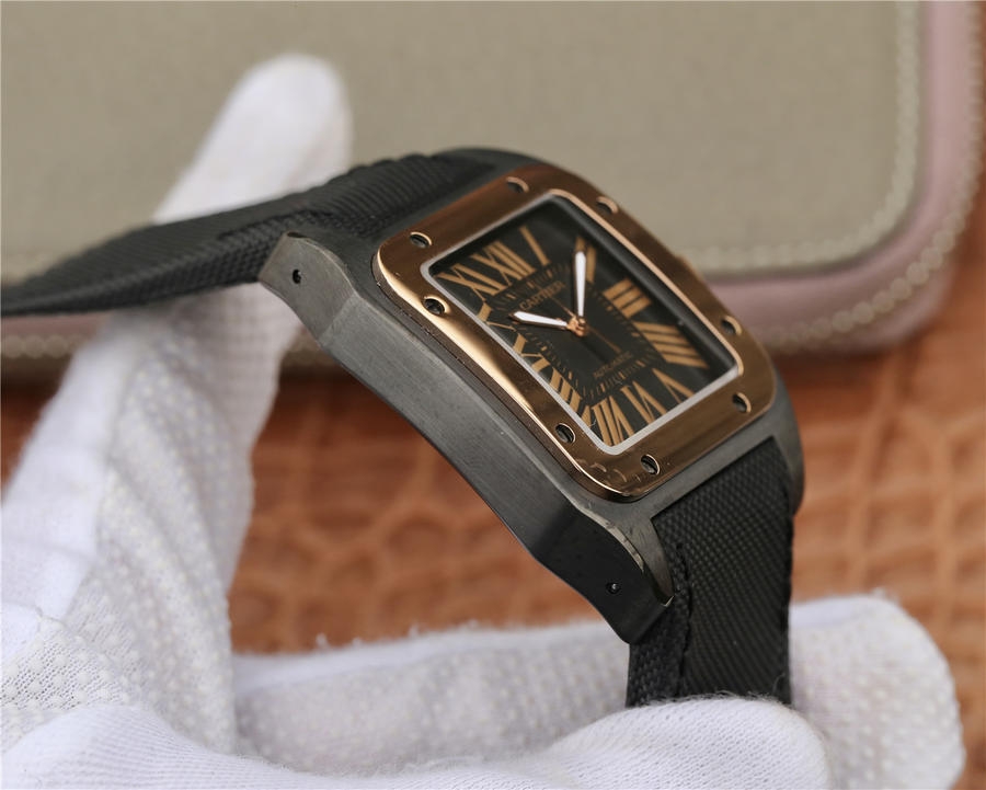 Cartier Santos 100  Pink Gold  - 1:1 Superclone