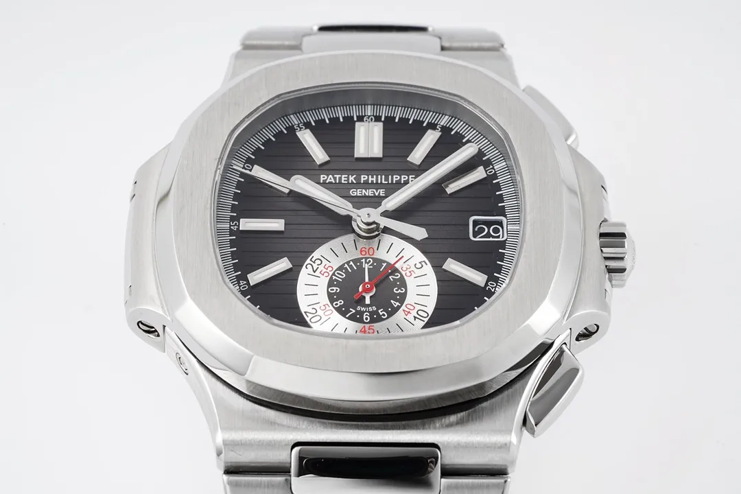 Patek Philippe 5980 Silver Black Watch - gallery
