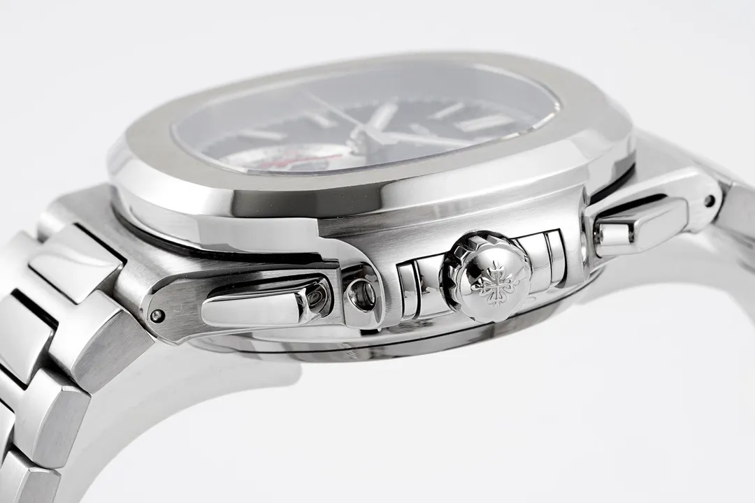 Patek Philippe 5980 Silver Black Watch - gallery