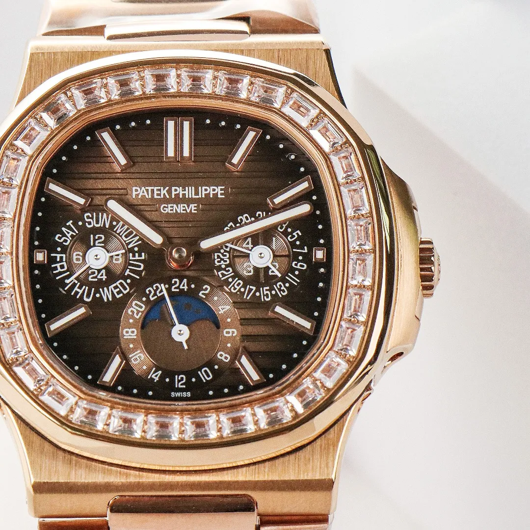 Patek Philippe Rose Gold Nautilus Watch - gallery