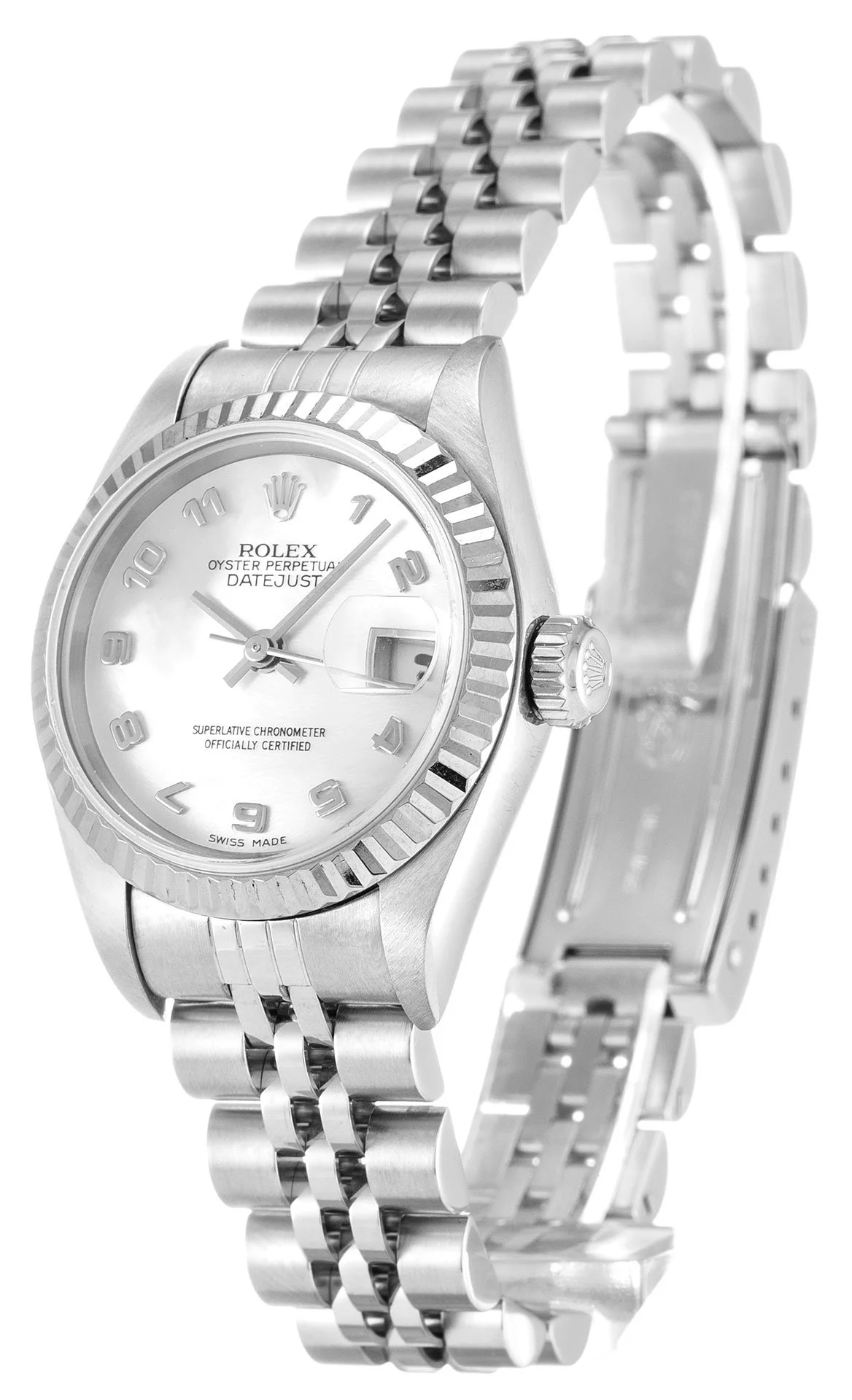 Rolex Lady-Datejust 26mm Mother of Pearl   White Dial 79174 - gallery