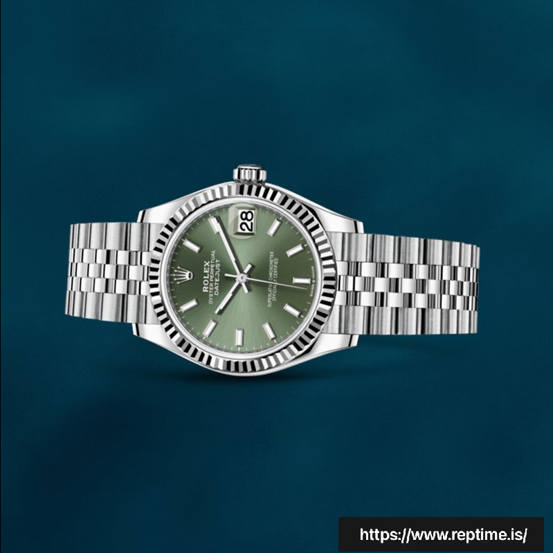 Rolex Datejust 31mm m278274-0018 Unisex Green Dial Silver-tone Swiss Replica Watch - gallery