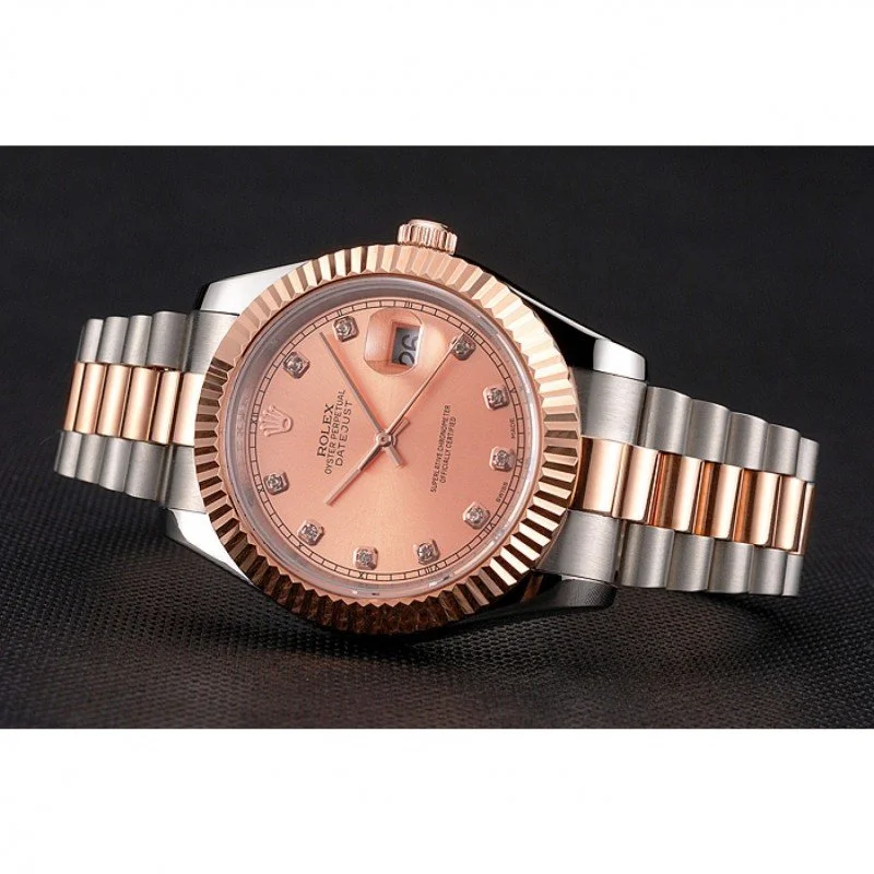 Superclone Rolex Datejust 41mm Rose-Gold Dial REP016816 - gallery