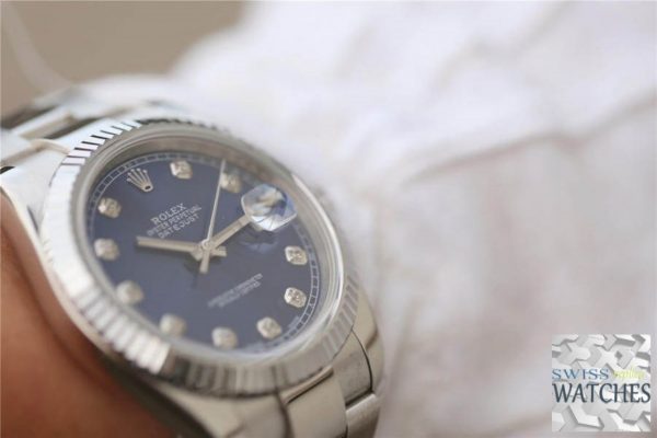 ROLEX DATEJUST BLUE DIAL STAINLESS STEEL 41MM SWISS REPLICA m126334.0015 - gallery