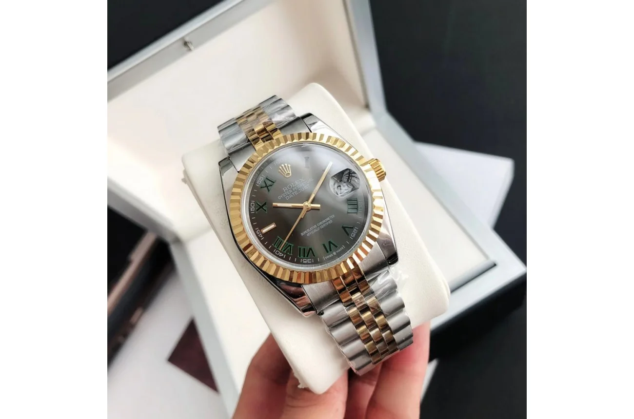 Couple Watches Rolex Datejust 36/28mm RG/SS Jub Grey/Rmn - gallery
