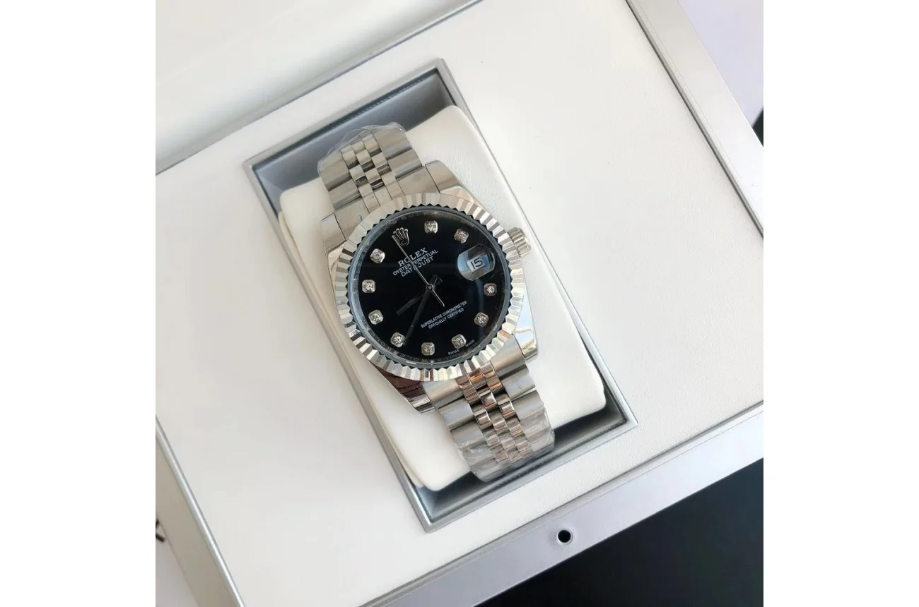 Couple Watches Rolex Datejust 36/28mm SS/SS Jub Black/Dial - gallery