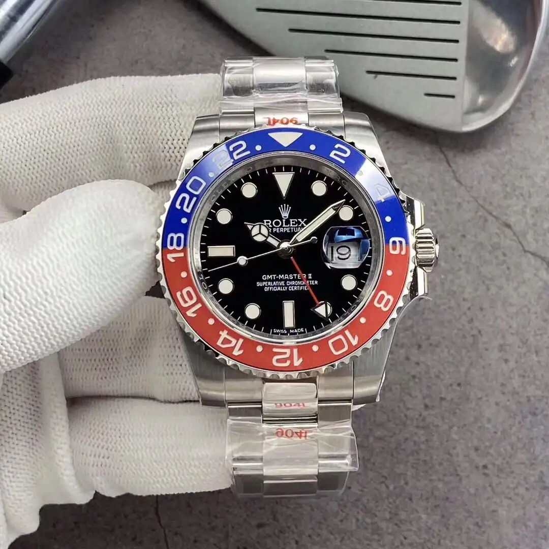 Superclone Rolex GMT-Master II 40mm 126710BLRO  Pepsi  Oyster - gallery