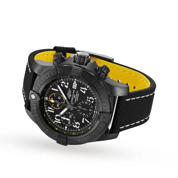 Breitling Avenger Men Automatic Black Leather Watch V13317101B1X2 - gallery