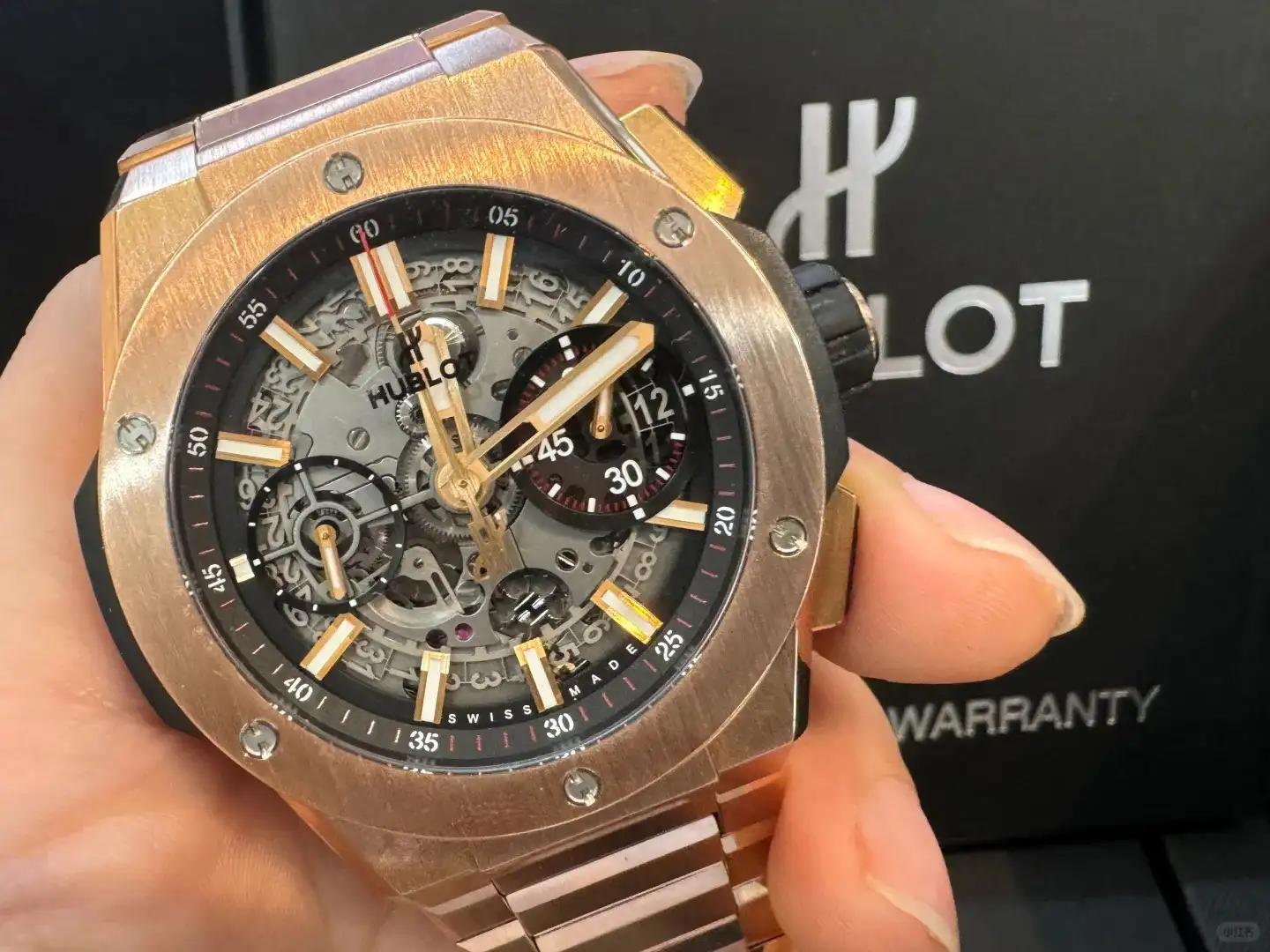 Hublot Big Bang Men Automatic Black 18ct Rose Gold Watch 451.OX.1180.OX - gallery