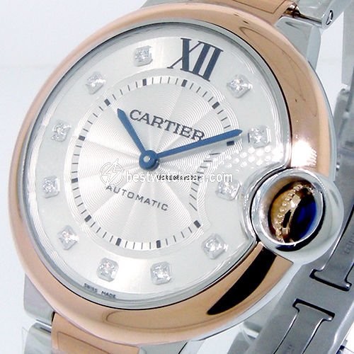Cartier Ballon Bleu 36mm Womens watch Automatic Gold Steel W3BB0007
