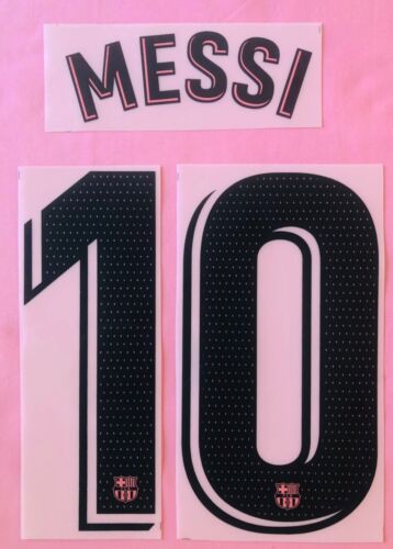 Name Sets&Patches 2020/21 FC Barcelona #10 MESSI 3rd Soccer Jersey Name Set vs The Original: A Detailed Comparison