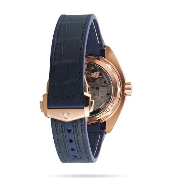 Omega Planet Ocean Men Automatic Blue Leather Watch O21563442103001 - gallery