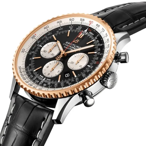Breitling Navitimer Men Automatic Black Leather Watch UB0127211B1P2 - gallery