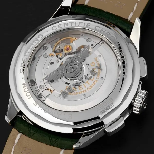 Breitling Premier Bentley Men Automatic Green Leather Watch AB0118A11L1X1 - gallery