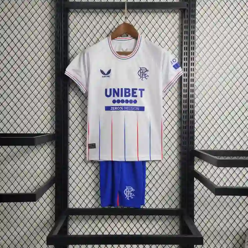 How to Style Your Glasgow Rangers 23-24 Glasgow Rangers Away Soccer Kids Kit Jersey+Shorts for Every Occasion