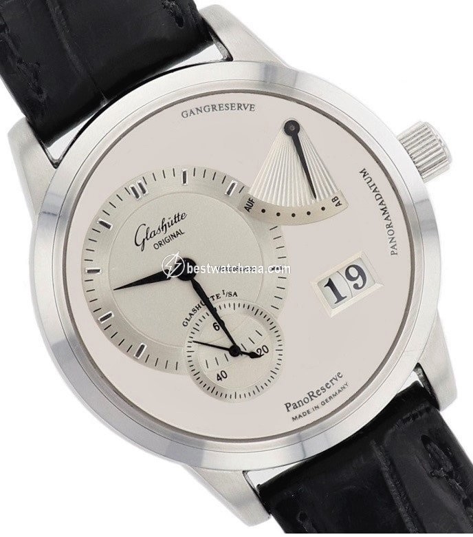 Glashutte Original PanoReserve Mens watch Unisex Manual winding Steel 65-01-02-02-04