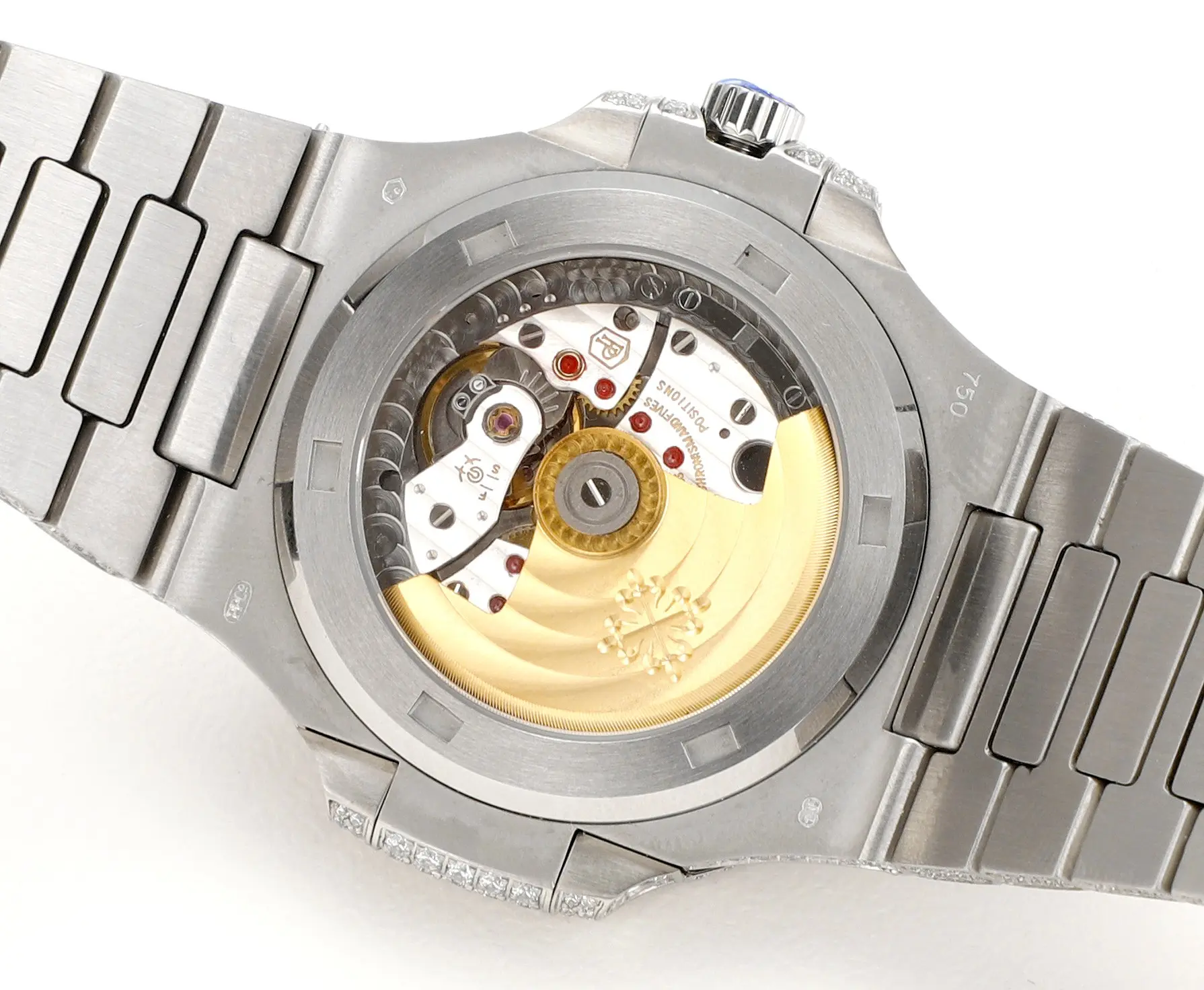 Patek Philippe White Gold Ruby Nautilus Watch - gallery