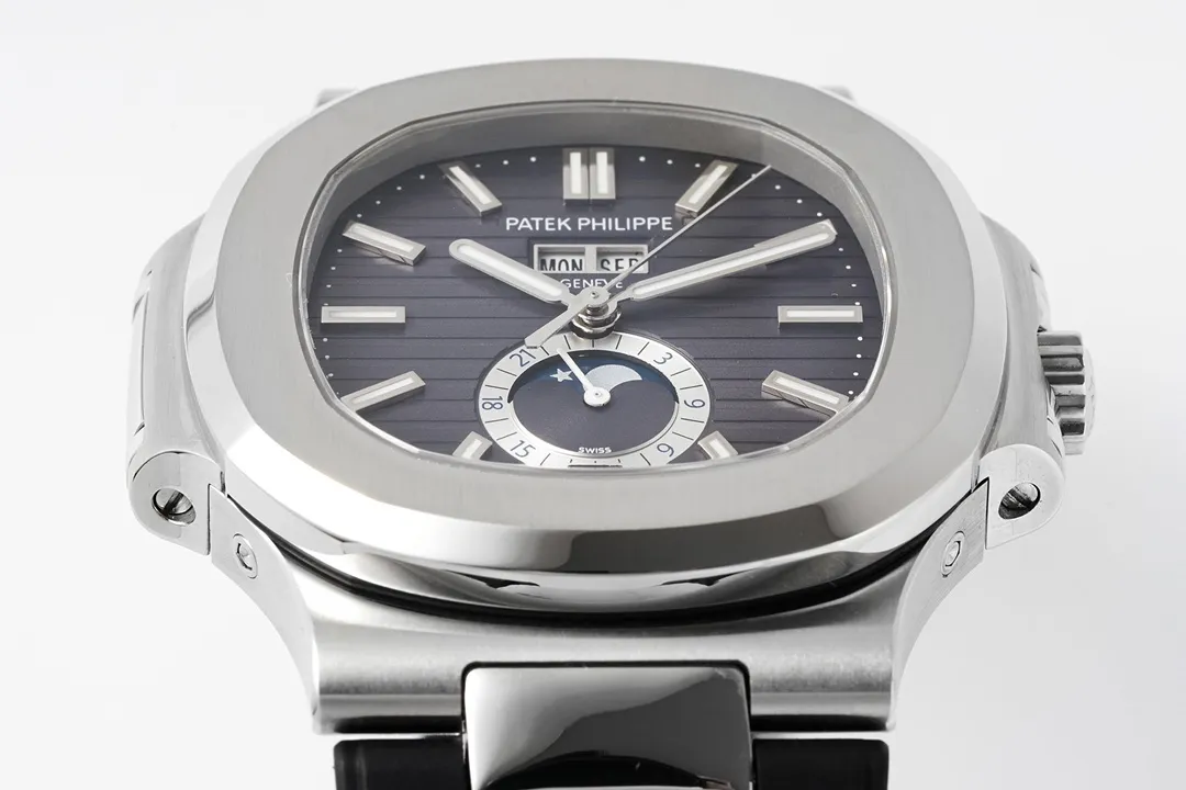 Patek Philippe Nautilus Blue Rubber Strap Watch - gallery