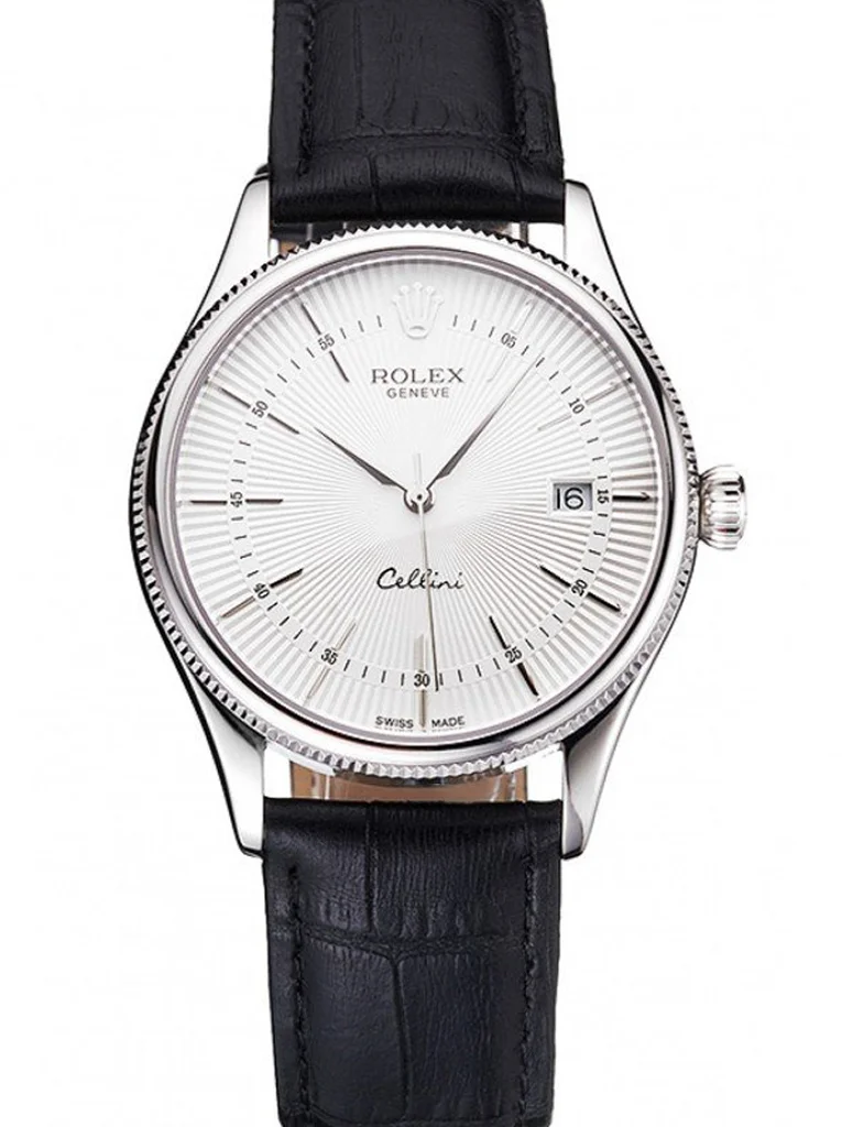 Superclone Rolex Cellini 38mm White Dial REP016802