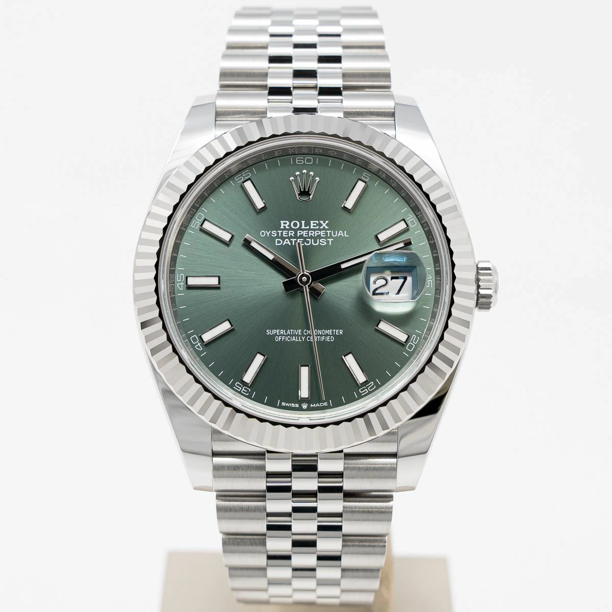 Rolex Datejust 41mm Green Dial 126334 Jubilee - gallery