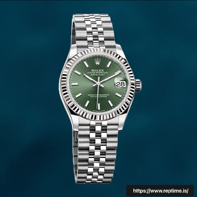 Rolex Datejust 31mm m278274-0018 Unisex Green Dial Silver-tone Swiss Replica Watch - gallery