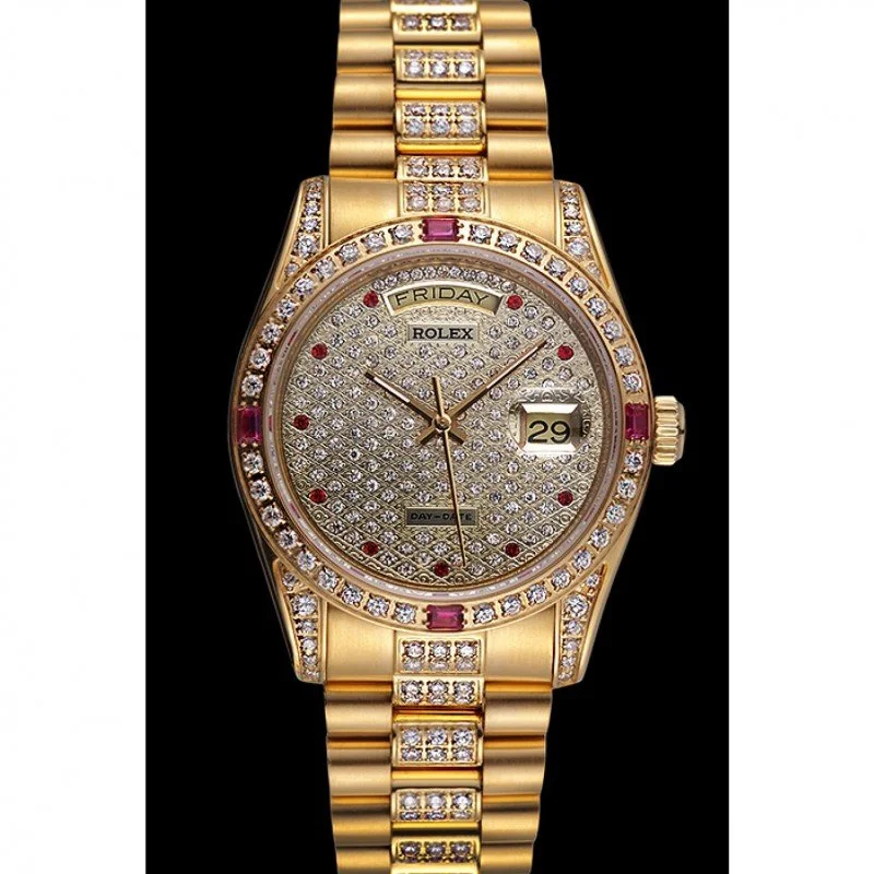 Superclone Rolex Day-Date 37mm Diamond Dial 621614 - gallery