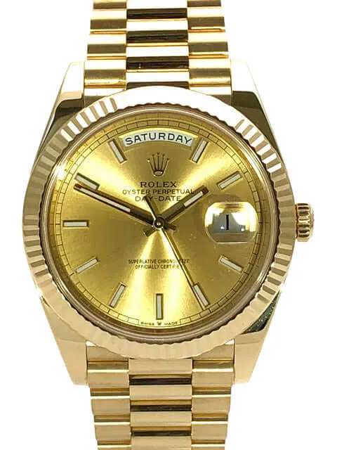 Rolex Day-Date II 40mm Champagne Dial 228238 - gallery