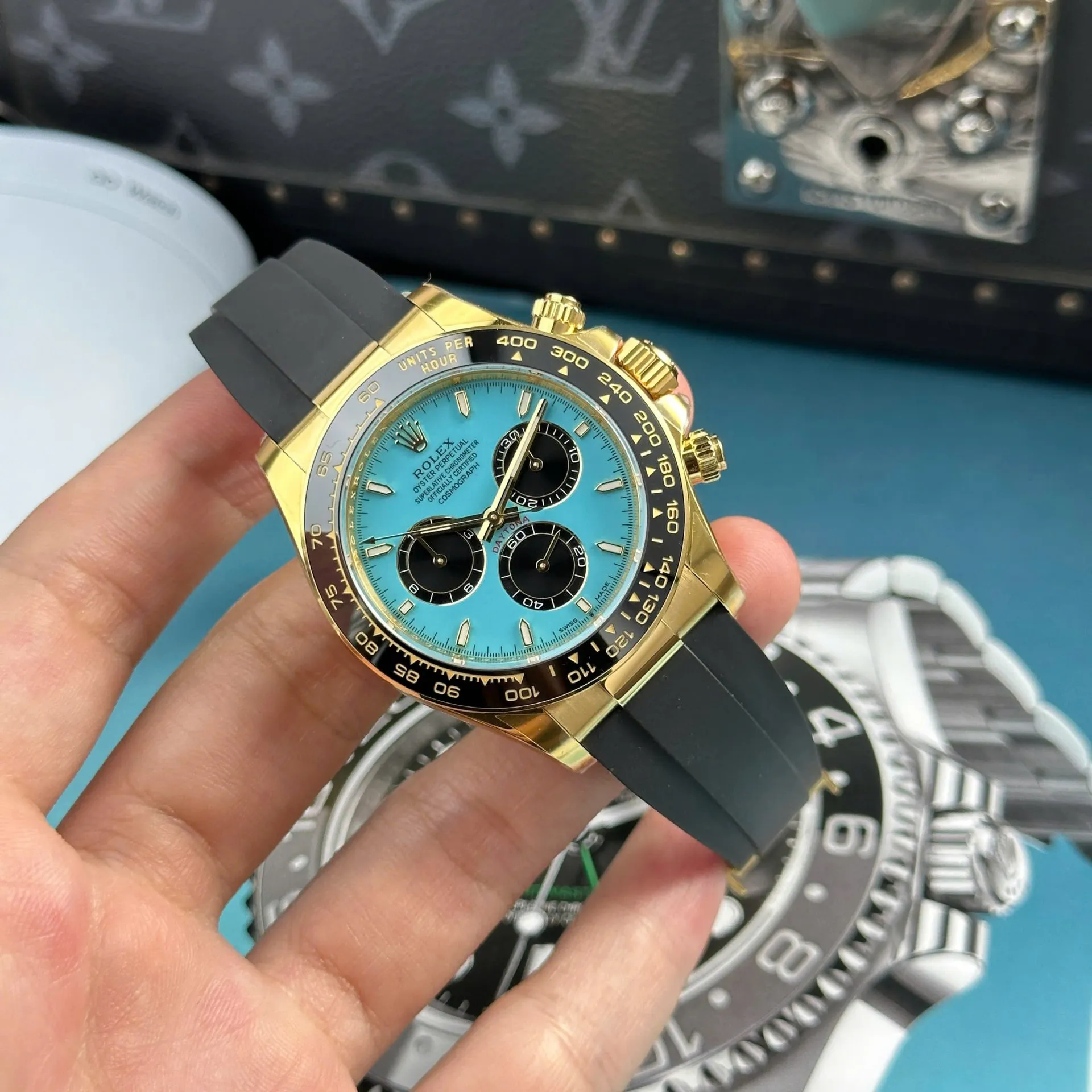 Superclone Rolex Daytona 40 mm 126518LN Tiffany Dial - gallery