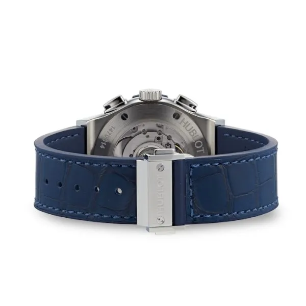 Hublot Classic Fusion Men Automatic Blue Rubber and Alligator Watch 541.NX.7170.LR - gallery