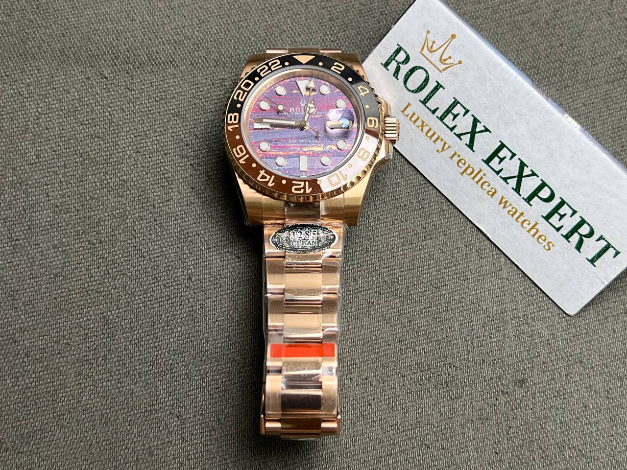 Superclone Rolex GMT-Master II 40 mm 126715CHNR Tiger Iron Dial - gallery