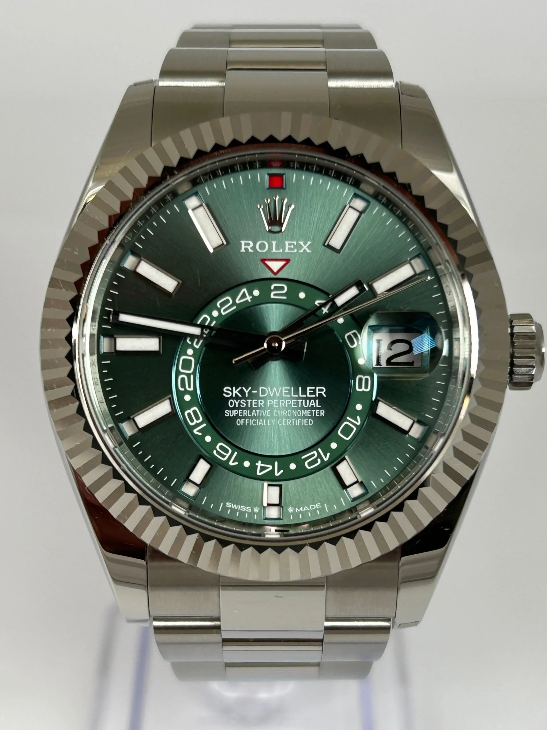 Superclone Rolex Sky-Dweller 42 mm Mint green Dial 336934 Oyster - gallery