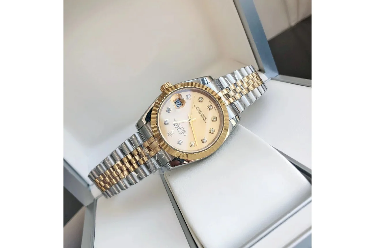Couple Watches Rolex Datejust 36/28mm RG/SS Jub Gold/Dial - gallery