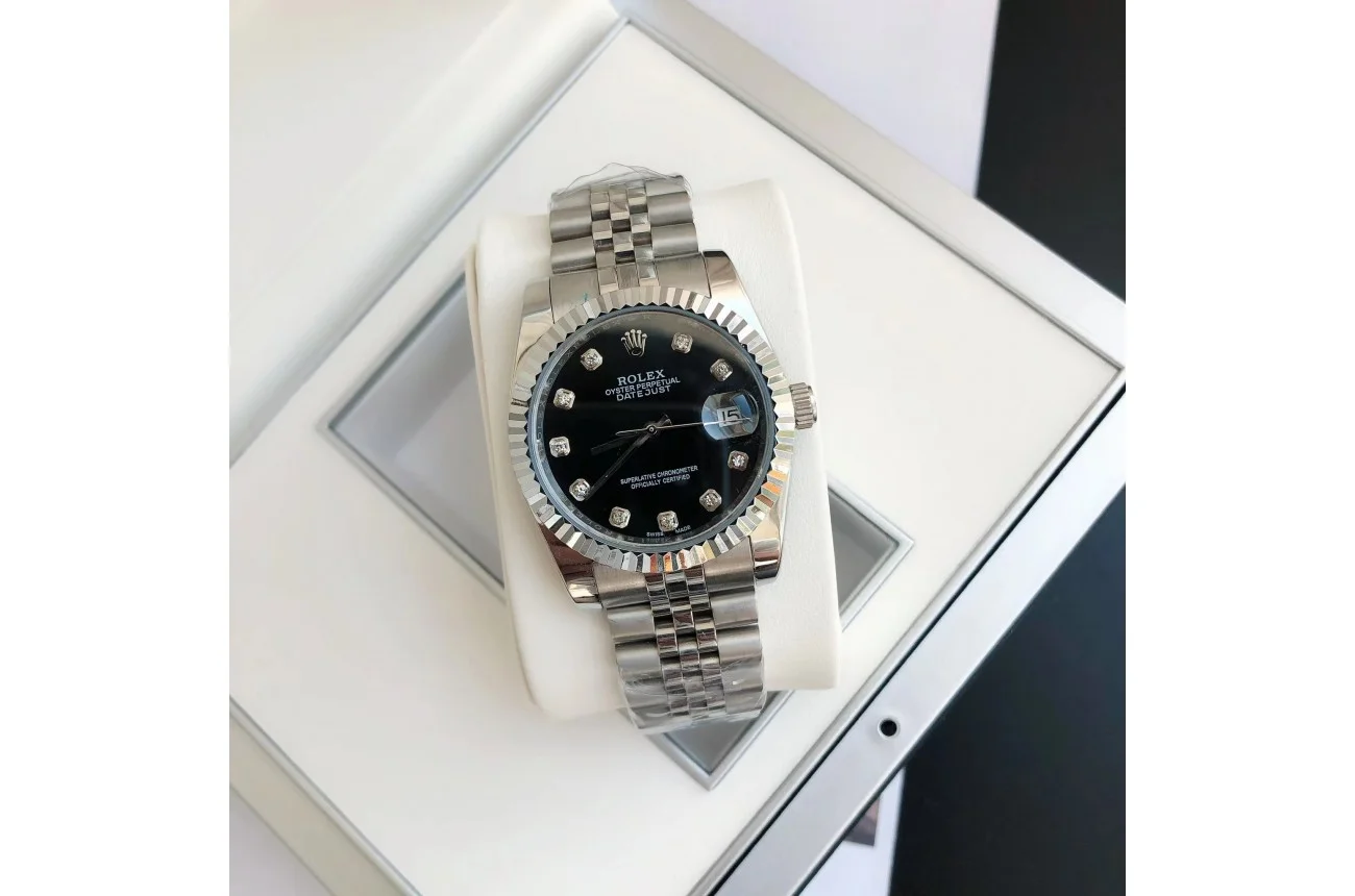 Couple Watches Rolex Datejust 36/28mm SS/SS Jub Black/Dial - gallery