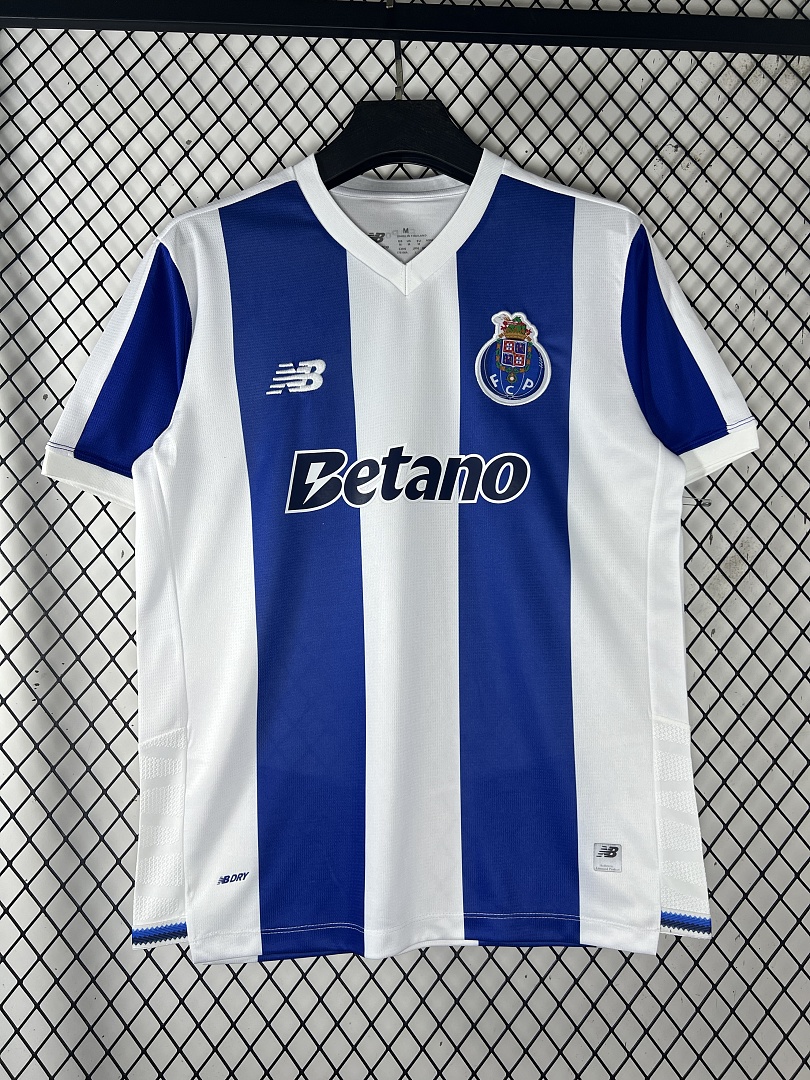 Blue White Porto Home Jersey - view 4