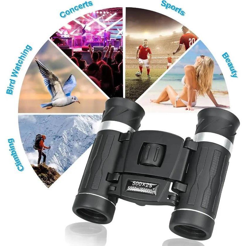NEW 500X25 Hd Zoom 5000M/50000M Binoculars Telescope Folding Long-Distance Vision Micro Telescope For Camping Outdoor Sports