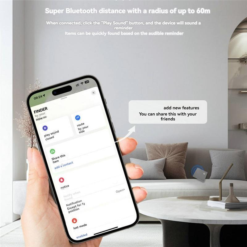 For Magicard Mini Wallet Tracker Card IP68 Tracking Location GPS Locator Smart Tag Item Tracker For Find My APP