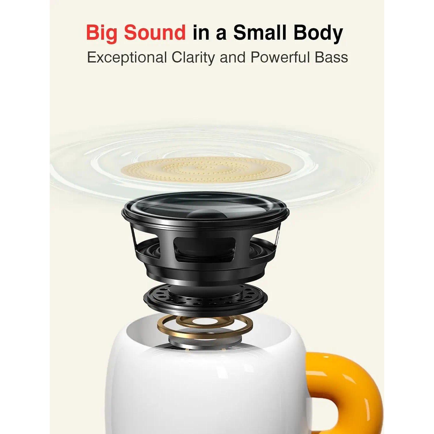 EWA A163 Creative Cup shaped Mini Bluetooth Speaker, IP67 Waterproof Portable Metal Wireless Speaker, Suitable for Gifts