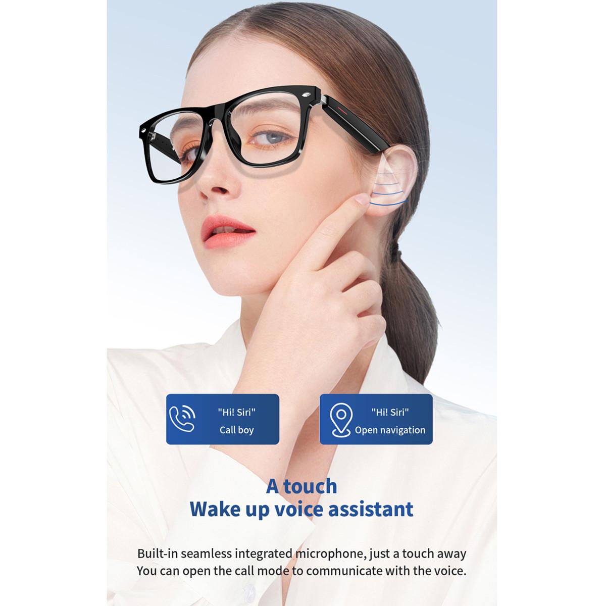Man's Smart Glasses Prescription Lenses Bluetooth Talk Remote Control Camera Music Playback Noise Canceling Translate Eyeglasse Wearable