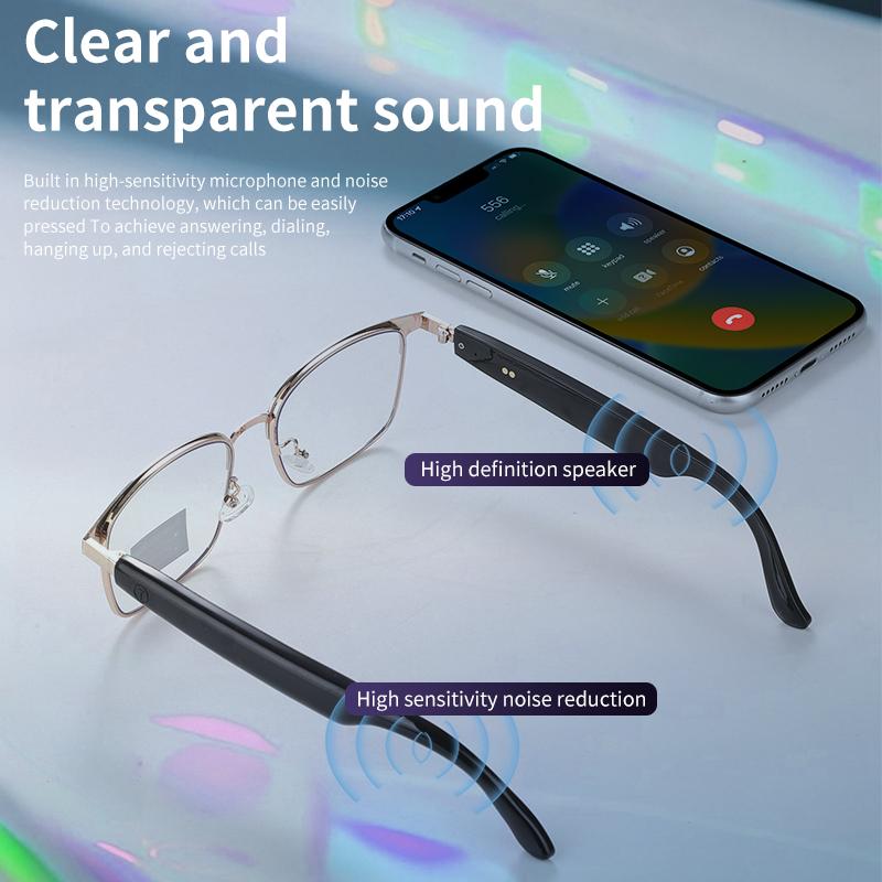 GS06 Upgrade Smart Glasses With Camera Video Recording  AI Photo  Recognition Bluetooth Call Translation Voice Assistant Glasses