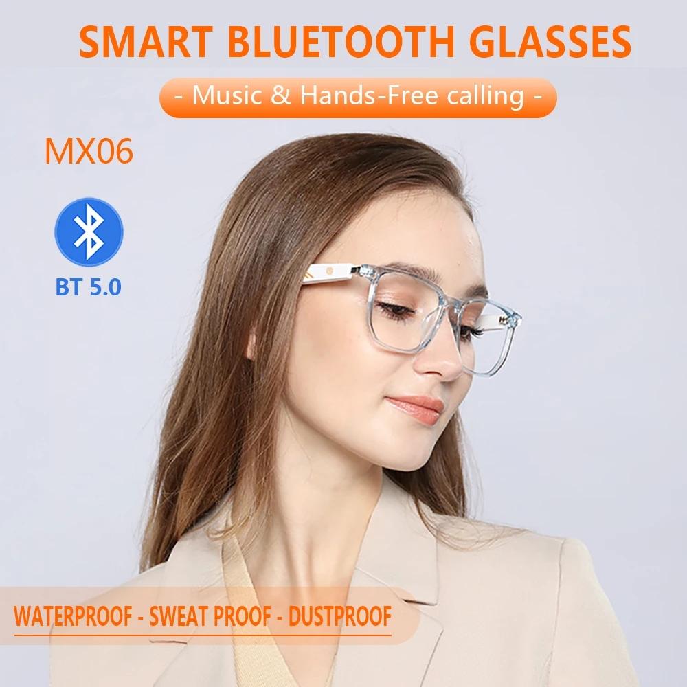 MX06 Smart Bluetooth 5.0 SunGlasses Headphones with Speaker Wireless Audio Touch Hands Free Calling Stereo Music Sport Otdoor