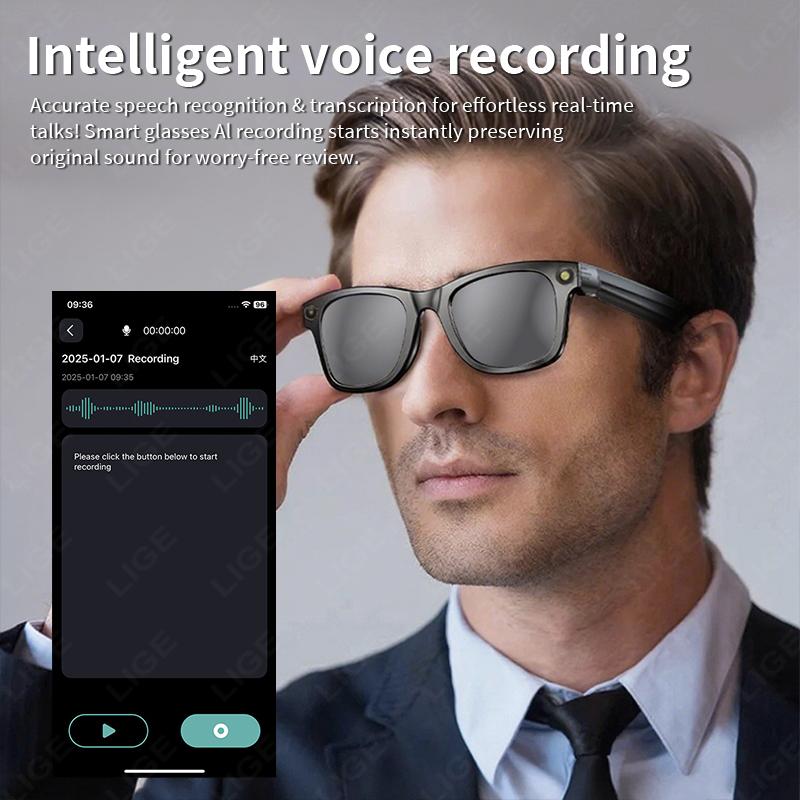 New AI Smart Glasses 800W Camera WIFI+Bluetooth Real-time Transmission Sunglasses Touch Control Video Record Glasses For XIAOMI - Image 4