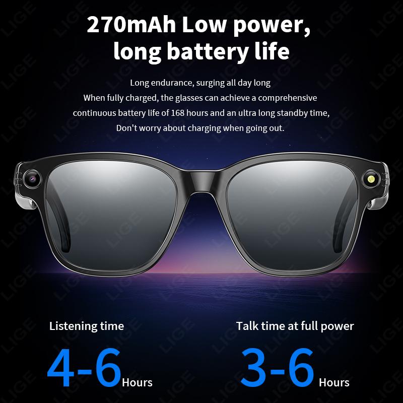 New AI Smart Glasses 800W Camera WIFI+Bluetooth Real-time Transmission Sunglasses Touch Control Video Record Glasses For XIAOMI - Image 5