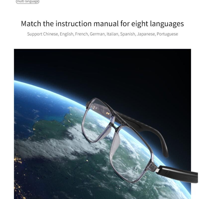 New Smart Glasses GS10 Men Women Color Changing Glasses BT Call Voice Assistant Remote Camera Music Playback Smart Touch Control