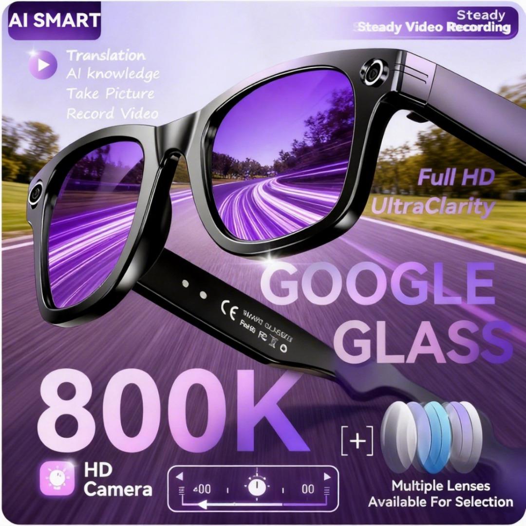 2025 New Upgrade smart glasees With Camera Video Recording AI Photo Recognition Bluetooth Call Translation Voice Sunglasses Man Wearable Change Color - Image 2